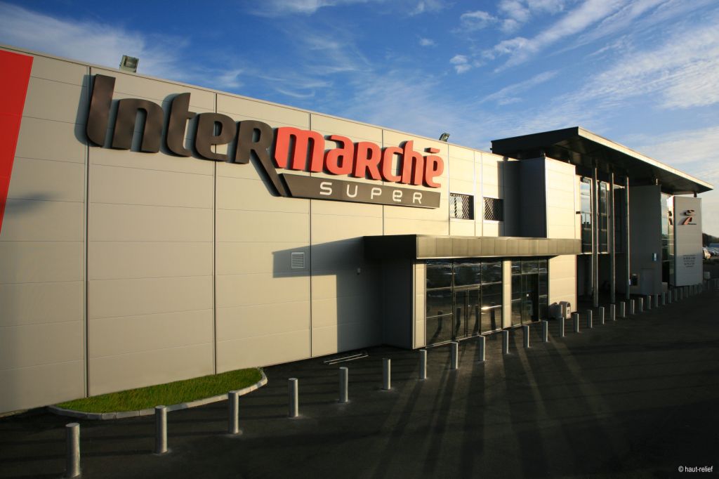 photographie aérienne entreprise Intermarche