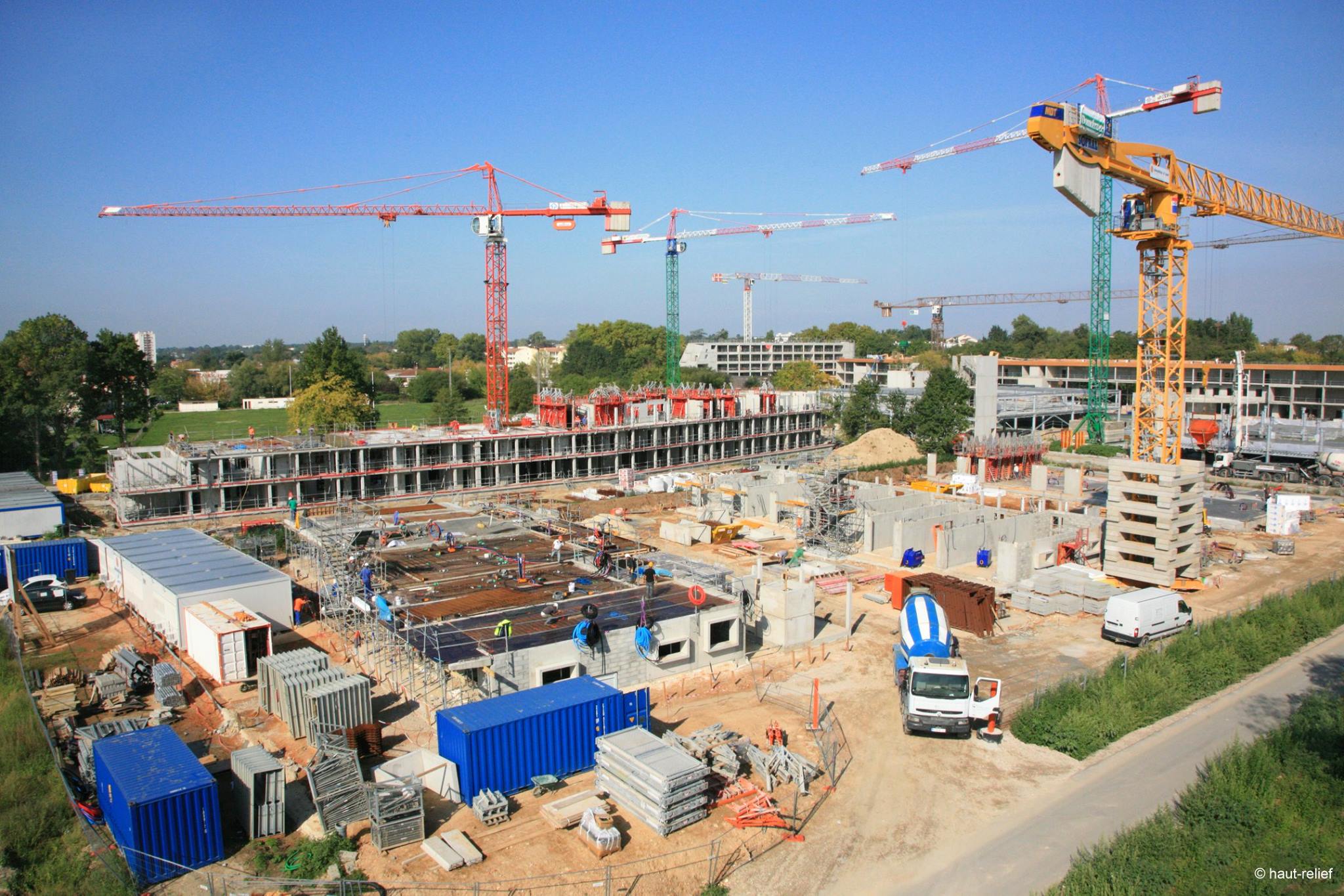 Photographie aérienne immobilier suivi de chantier