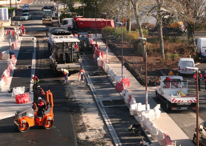 Suivi photos du réaménagement urbain de Gradignan